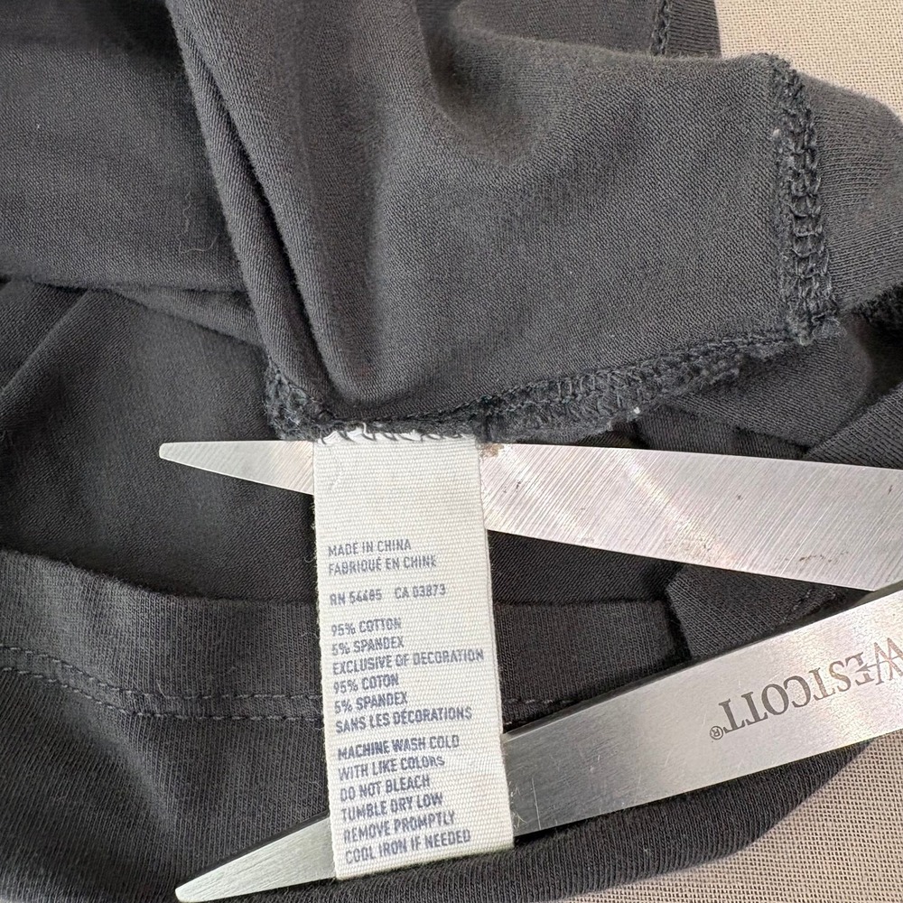 Vintage Y2K American Eagle Tank Top Womens Large Gray Lace Trim Embroidered Cami - Picture 6 of 8
